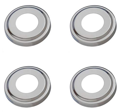 4) Swimline 87904 Replacement Ladder Stainless Steel Escutcheon Plates In-Ground #TOP9