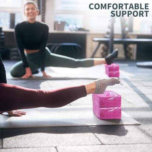 2-Pack Yoga Blocks, High-Density 9"x6"x3" Yoga Brick Foam Blocks Non-Slip EVA Foam Block Yoga Props Accessories for Yoga Pilates Stretching and Meditation - Image 6