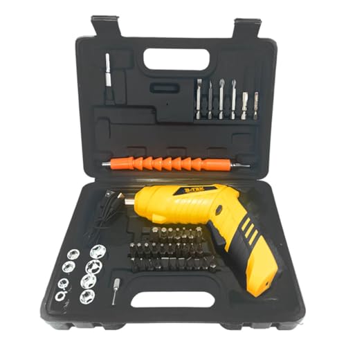 Kit Mini Parafusaderia 28 Bits + 8 Soquetes Sextavados Sem Fio Recarregável USB