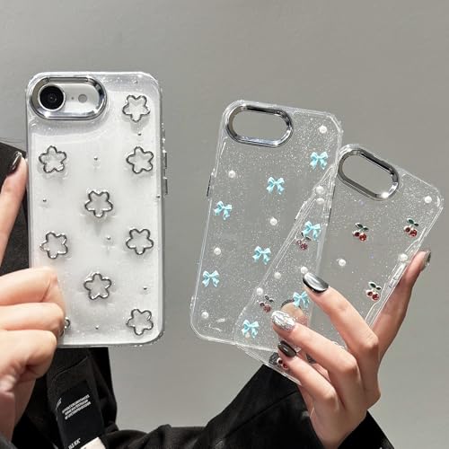 Coque cerise iPhone 17e transparente mignon étui doux antichoc iPhone 16e