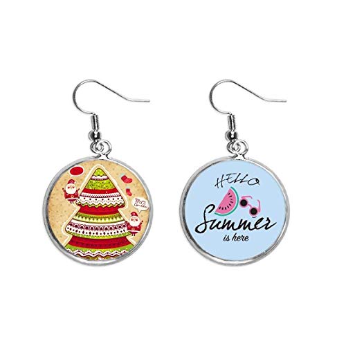 Pendientes de sandía para lucir este verano o celebrar la Navidad con estilo