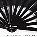 HONSHEN Bamboo Large Folding Hand Fans Rave Fan for Events Dance Performance Festivals Gift (Black)