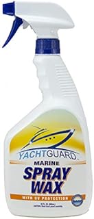 YachtGUARD Spray Wax with UV Protection - Marine Wax For Boats with UV Protectant for a Gloss Shine Finish and for Car Detailing on Trucks and RVs (32 Oz Bottle)