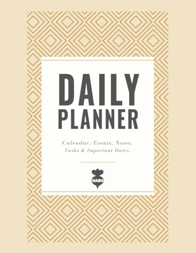 Daily & 12 Month Planner Organizer Journal For Goal Setting, Habit Tracking, Scheduling Appointments With Empty Line Space To Write: Big Format 8.5 By ... Any Year Full 365 Days Plus Empty Calendar