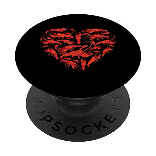 lobster love heart crawfish sea food men women kids gift PopSockets PopGrip Intercambiable