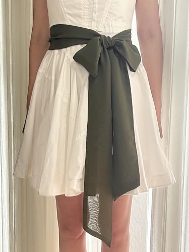 Chiffon Sash Belt Dress Sash Bridal Wedding Bow Belt 4" Wide2