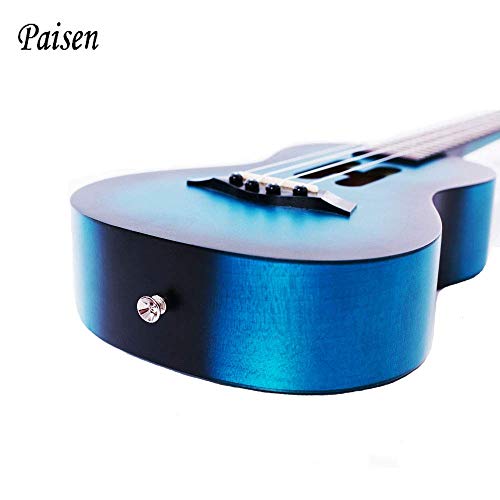 Paisen Ukulélé Concert Bleu 23 pouces Débutant avec Sac, Bandoulière, Kit Apprendre à jouer (blue) - Les Beatles, Paul McCartney, John Lennon, RIngo Starr, George Harrison Paisen Ukulélé Concert Bleu 23 pouces Débutant avec Sac, Bandoulière, Kit Apprendre à jouer (blue) – Image 4