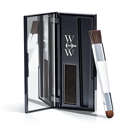 Color Wow Root Cover Up Ansatzpuder, Haar Concealer Kaschieren vom Haaransatz für Frauen & Männer, Haaransatz Puder mit wasserfester Rezeptur perfektes Finish, schwarz, 2.1g