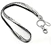 Rhinestone Keychain ID Badge Lanyard (Clear)