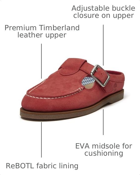 Timberland Women's Classic Boat Clog, Medium Red Suede, 7.5 M US by Timberland - Used condition - Image 3