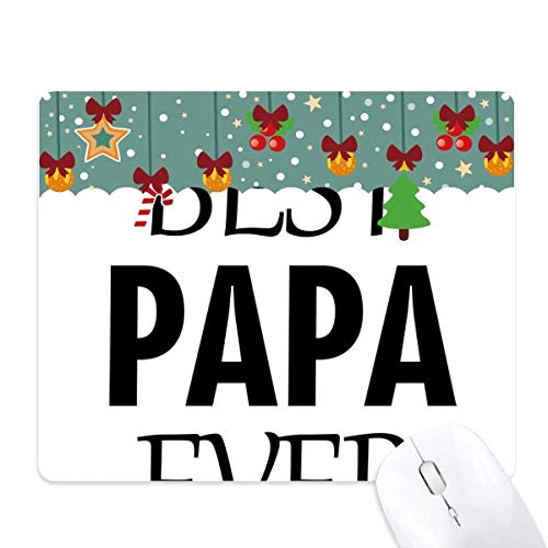 Alfombrilla de ratón Día del Padre con frase "Best Papa Ever" para escritorio