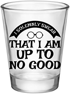 Inspired by Harry Potter Shot Glass-I Solemnly Swear-Mischief Managed