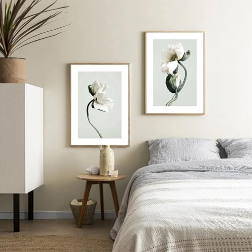 Impression sur toile style simple affiches d'art mural fleurs moderne