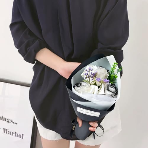 HANASPEAK ソープフラワー 花 手提げ式 造花 枯れない花 敬老の日 母の日 フラワーギフト 誕生日 記念日(Melody) [3]