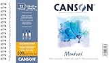 Bloco montval aquarela fina A5 300g com 12 folhas Canson