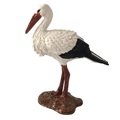 Baoblaze 2pcs PVC Realista Animal Guindaste Modelo Estatueta Brinquedos De Ação Colecionáveis