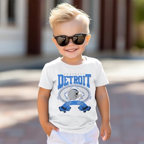 Football Shirt for Toddler Boy Girl Football Fans T-Shirt Outfit Kids Game Day Funny Sports Tee Short Sleeve Tops3