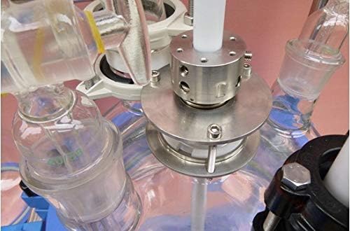 GOWE Borosilicate Glass Reaction Kettle,Cylindrical Glass Reaction Reactor,80L