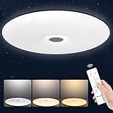 schlafzimmer lampen amazon 【Nachtlichtfunktion】 Kinder und ältere Menschen, die nachts mit Licht schlafen müssen, finden diese Deckenleuchte eine echte Hilfe. Und Sie können diesen Lichtmodus schnell aktivieren, indem Sie die entsprechende Taste auf der Fernbedienung drücken.