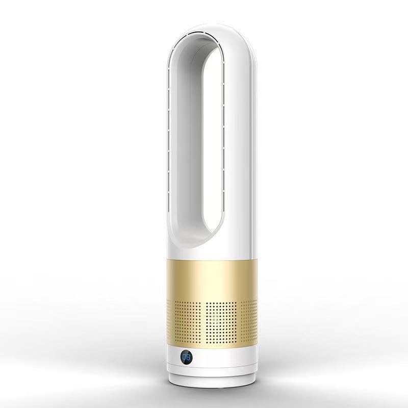 HGPUVIX Bladeless Tower Fan, 2-in-1 Air Purifier Cooling Fan with Remote