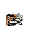 Fossil Damen Logan Lasche Clutch, Schwarzer Streifen #5