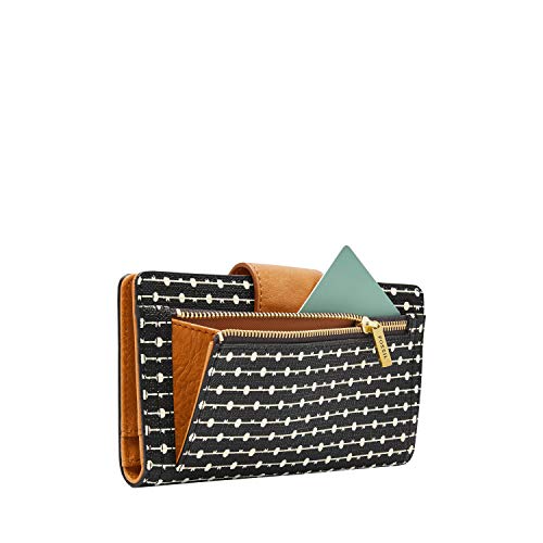 Fossil Women's Logan Leather Rfid-Blocking Tab Clutch Wallet #TOP5