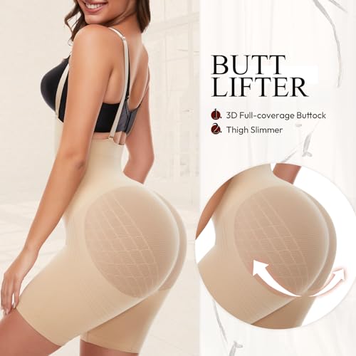 Ellareese Strapless Shapewear Bodysuit for Women Butt Lifting Shapewear Body Shaper Tummy Control Butt Lifter Thigh Slimmer — view 3
