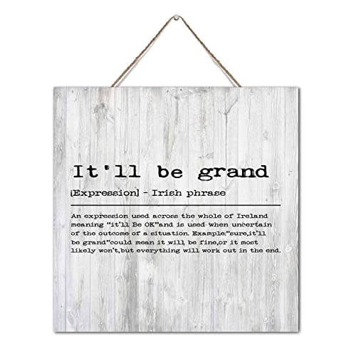 Décoration en bois avec description du sens, cadeau idéal maison