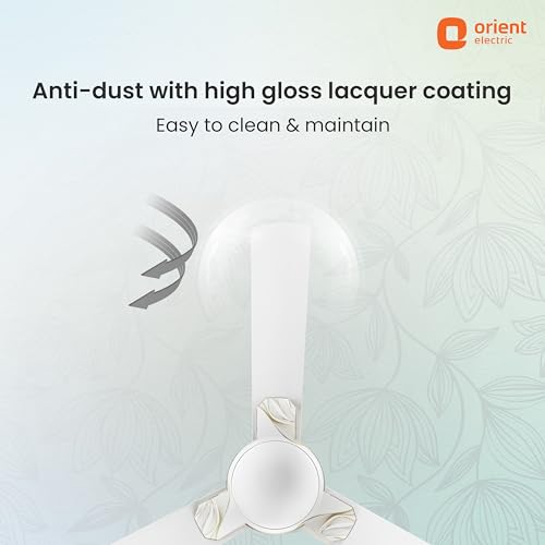 Image of Orient Electric 1200 mm Mozart ceiling fan| Designer fan with seamless ring to trim design | Anti-rust Aluminium blades| Decorative Inlay Mould Design | 5-years warranty | Minimalist Flow White