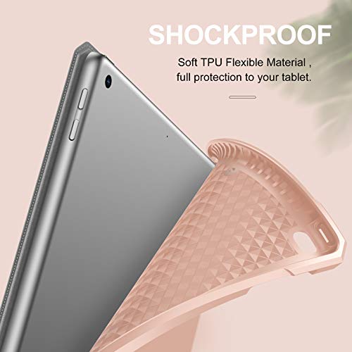 Infiland Ipad 9.7 2018/Ipad 9.7 2017/Ipad Air 2/Ipad Air Case, Multiple Angle Stand Cover Shockproof Case For Model A1893/A1954/A1822/A1823/A1566/A1567/A1474/A1475/A1476, Pink #TOP2