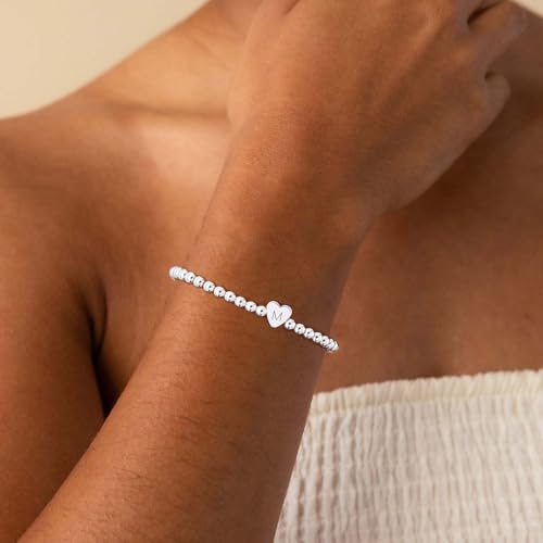 Beaded Bracelets for Women Dainty Heart Initial Bracelet Letter A-Z Charm Bracelet for Women Stretch Bead Ball Bracelet Trendy Jewelry Gifts2
