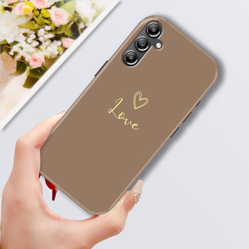 Image of COLORflow Back Cover Compatible with Samsung Galaxy A14 5G / 4G | Heart Notes Color Customized | Glossy Armoured Bumper with Camera Protection Back Cover Compatible with Samsung Galaxy A14 5G / 4G