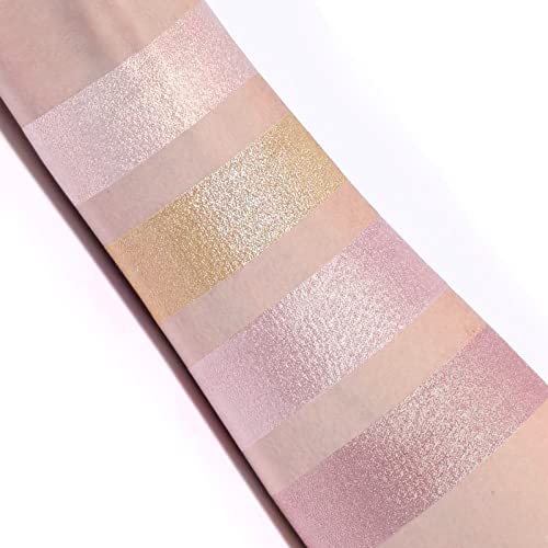 Boobeen Highlighter Makeup Highlighter Palette Powder Shimmer Highlighter Makeup Facial Illuminator Bronzer Palette Waterproof Long Lasting #TOP1