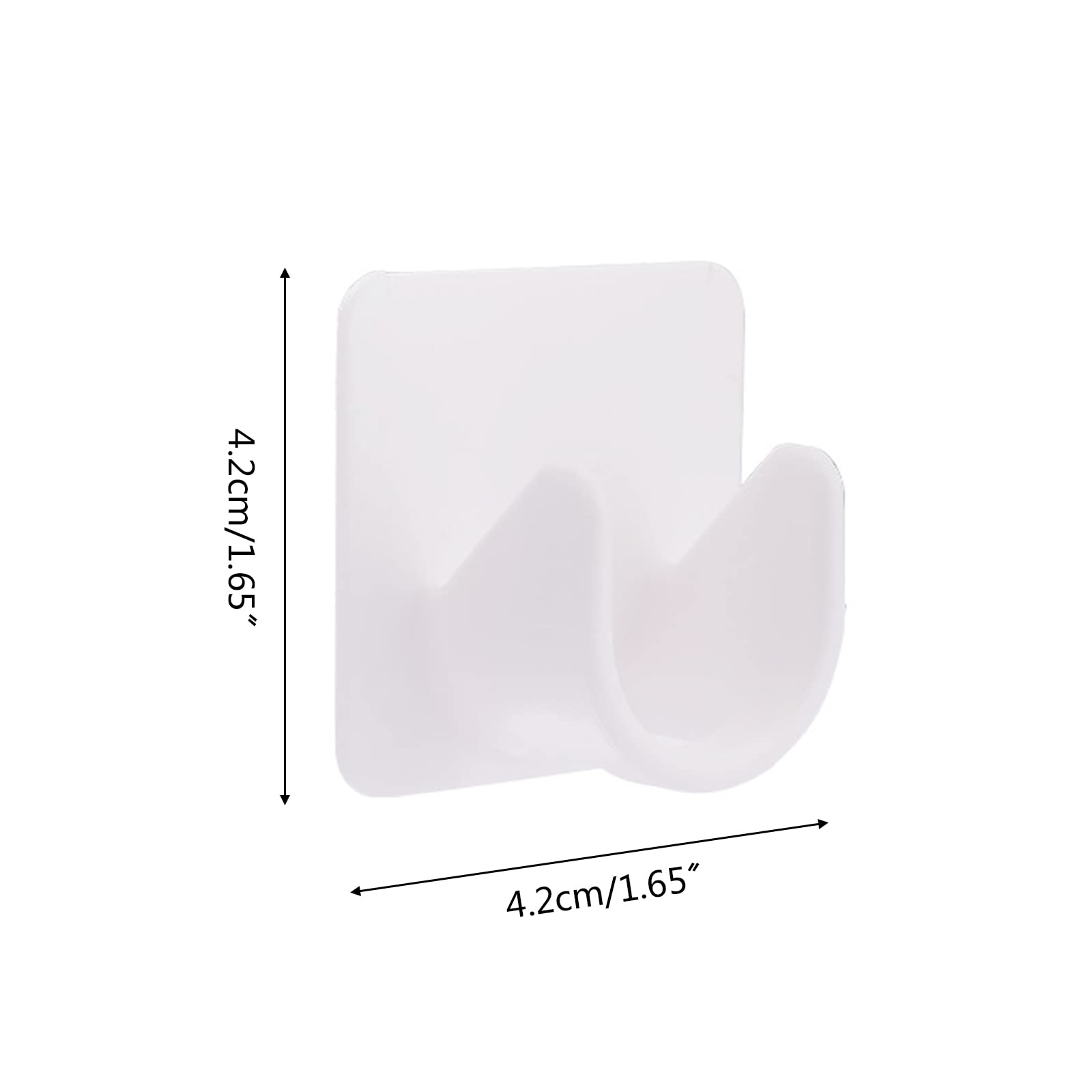 CATSELURRY Storage Rack 2Pcs Shower Curtain Rod Holder Self Adhesive Telescopic Support Sticker