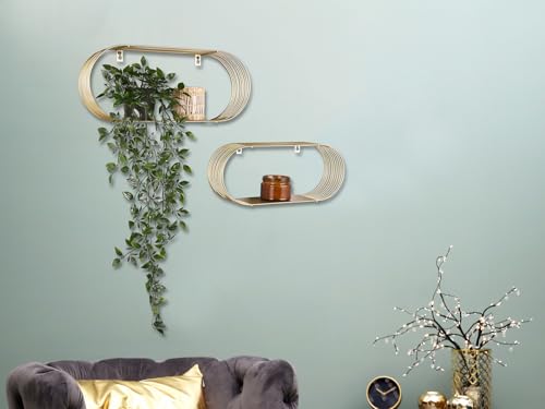 Mirrors & More 2er Regalset Joyce 82370179 Metall Schwarz