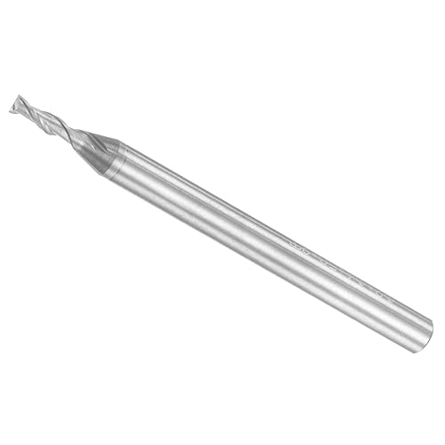 Molino de extremo de nariz cuadrada, corte de 0.079 in x 0.236 in, vástago de 0.157 in de corte, 2 flautas de carburo de grano micro M30, brocas de