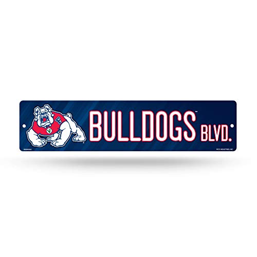 Rico Industries NCAA Fresno State Bulldogs Plastic 4" x 16" Street Sign