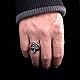 Lorraine Kreuz Ring Herren Silber Edelstahl Crux Vera Siegelring Größe 59