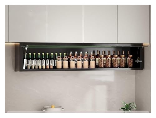 Wall Mounted Storage Cabinet with Up-Flip Door Hanging Pantry for