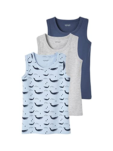 VERTBAUDET 3er Pack Jungen Tank Top Wale, mehrfarbig, 4 Jahre