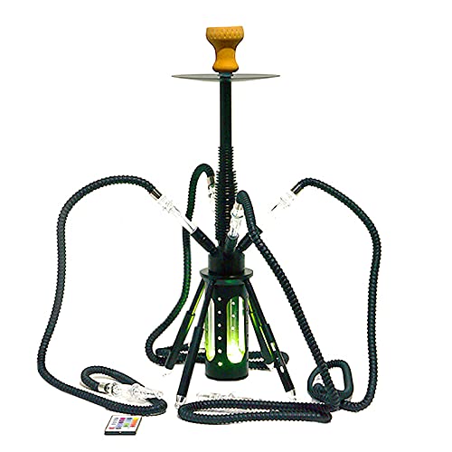 4 Hoses Hookah Complete Set, Luxury Rocket Quadruped Shape Hookah Bar Shisha Pot, Remote Control Γ’β¬βΉColorful LED Lights Atmosphere Light Aluminum Alloy Hookah,Black 4 Hoses Hookah Complete Set, Luxury Rocket Quadruped Shape Hookah Bar Shisha Pot, Remote Control Γ’β¬βΉColorful LED Lights Atmosphere Light Aluminum Alloy Hookah,Black
