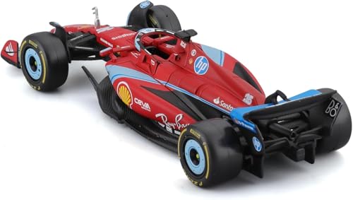 Image of Bburago F1 Ferrari SF-24 Miami GP 2024#16 Charles Leclerc Model Car 1:43, Replica of Exclusive Miami Paint with Fine Detail, Ferrari Licence, Recommended from 36+ Months