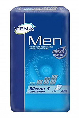 TENA MEN NIVEAU 1 (LIGHT) PROTECT. ABSORBANTE - CARTON DE 6 SACHETS DE 24 PROTECTIONS