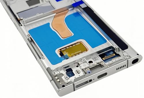 OLED for Samsung Galaxy S22 Ultra 5G LCD Display Screen Assembly Replacement for Samsung S22 Ultra Touch Digitizer Screen with Frame Toolkits S908U S908A US Version