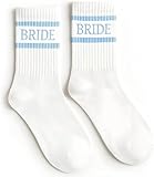 ZOSIGN Calcetines de Novia Tallas 36-42 Calcetines de Algodón Suave para Novia Calcetine de Boda para Mujeres Decoraciones para Despedidas de Soltera, Noches de Chicas Y Fiestas Prenupciales