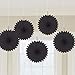 Amscan Jet Mini Hanging Fan, 6", Black