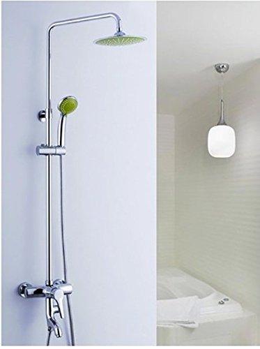 Mitigeur thermostatique d'ensemble de douche de tête pluie fixation murale Gowe