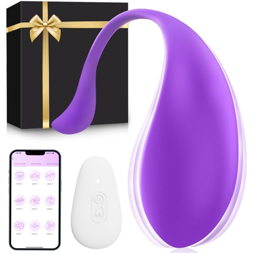 Remote Control Vibrator Sex Toys Adult Toys Wearable Vibrators with Phone Control Bullet Vibabrator for Women with 9 Vibrating Modes Sex toys4couples Men & Women Vibrator G-Spot (Purple)