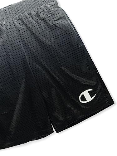 Champion Big Boys Pull-On Performance Mesh Athletic Shorts, Ombre Concrete/Black, Medium3