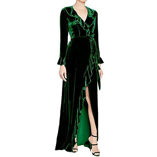 flowy velvet dress